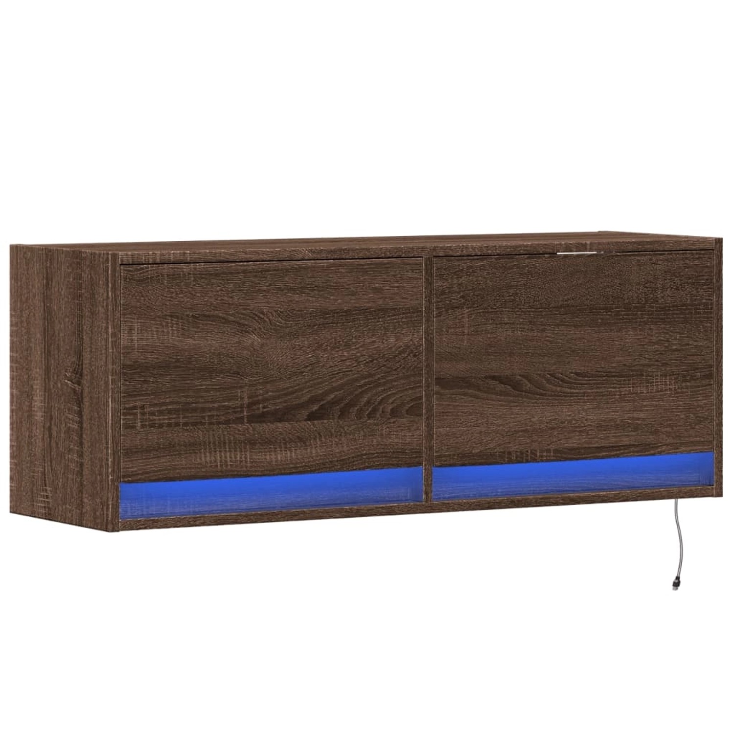 vidaXL TV-Wandschrank mit LED-Beleuchtung Eichen-Optik 100x31x35 cm 852368 günstig online kaufen