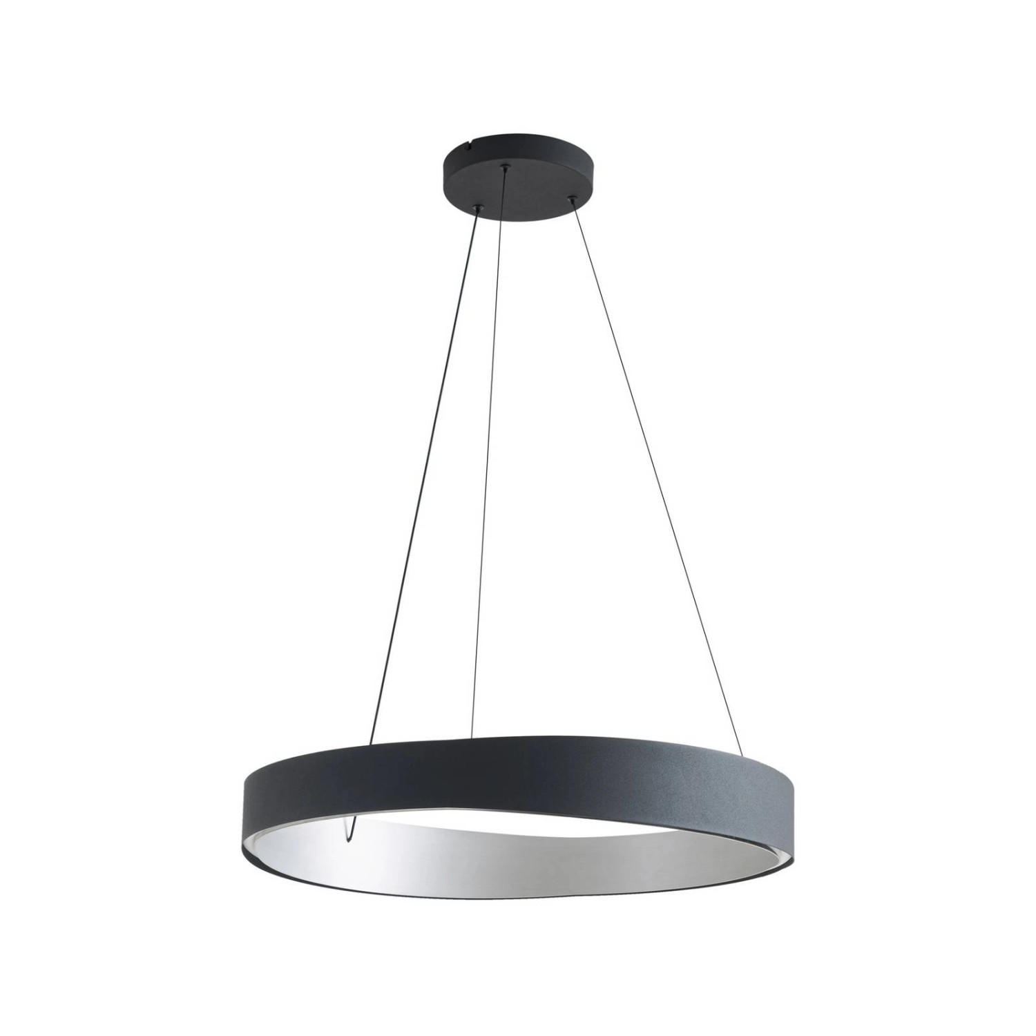 Lucande LED Pendelleuchte Daelor 10043439 Dimmbar Design Modern in Schwarz günstig online kaufen