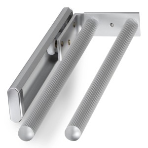 SOTECH Aluminium Handtuchhalter TED 2 Armig 325 bis 487 mm Ausziehbar Drehbar Chrom Poliert