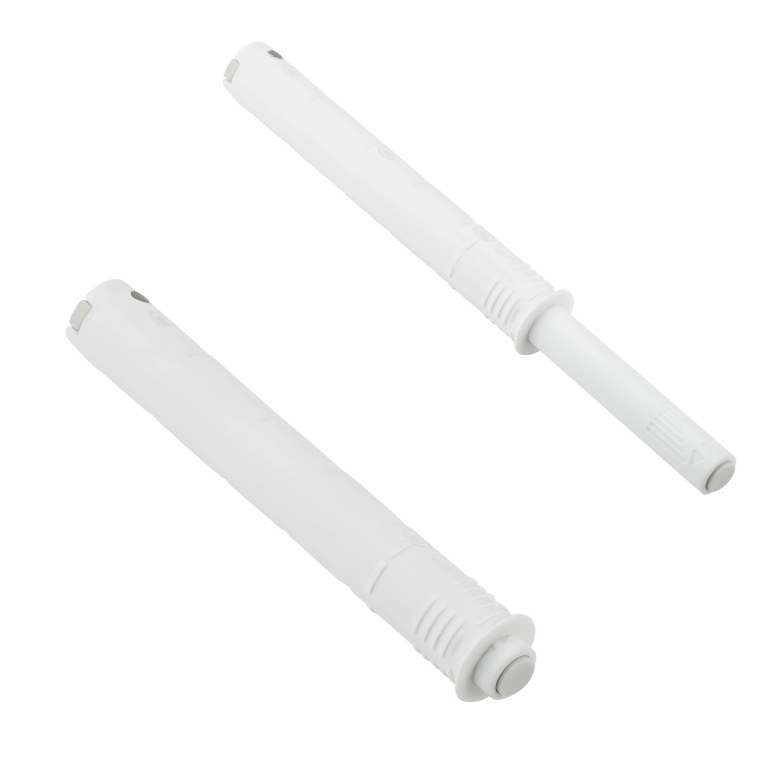 SOTECH K-Push Türdämpfer Push To Open mit Gummispitze Ausstoßweg 37 mm Weiß für Möbelscharniere mit Federn