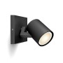 Schwarzer Philips Hue LED-Spot Runner, 1-flammig, White Ambiance für flexible Beleuchtung.
