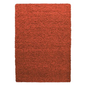 Ayyildiz Hochflorteppich Life 1500 in Terrakotta, 140x200 cm. Flauschiger Shaggy Teppich.