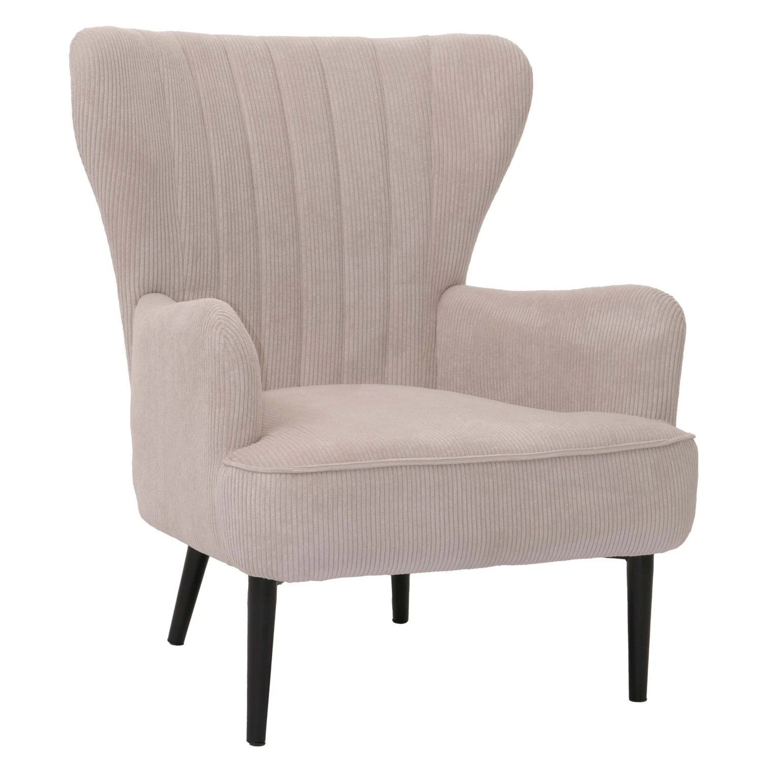 MCW Lounge-Sessel K37 Stoff Cord 290g/m² Beige
