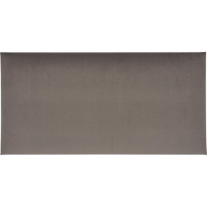 Rechteckiges Wandkissen, 60x30 cm, dunkelgrauer Samt, zur Wandgestaltung.
