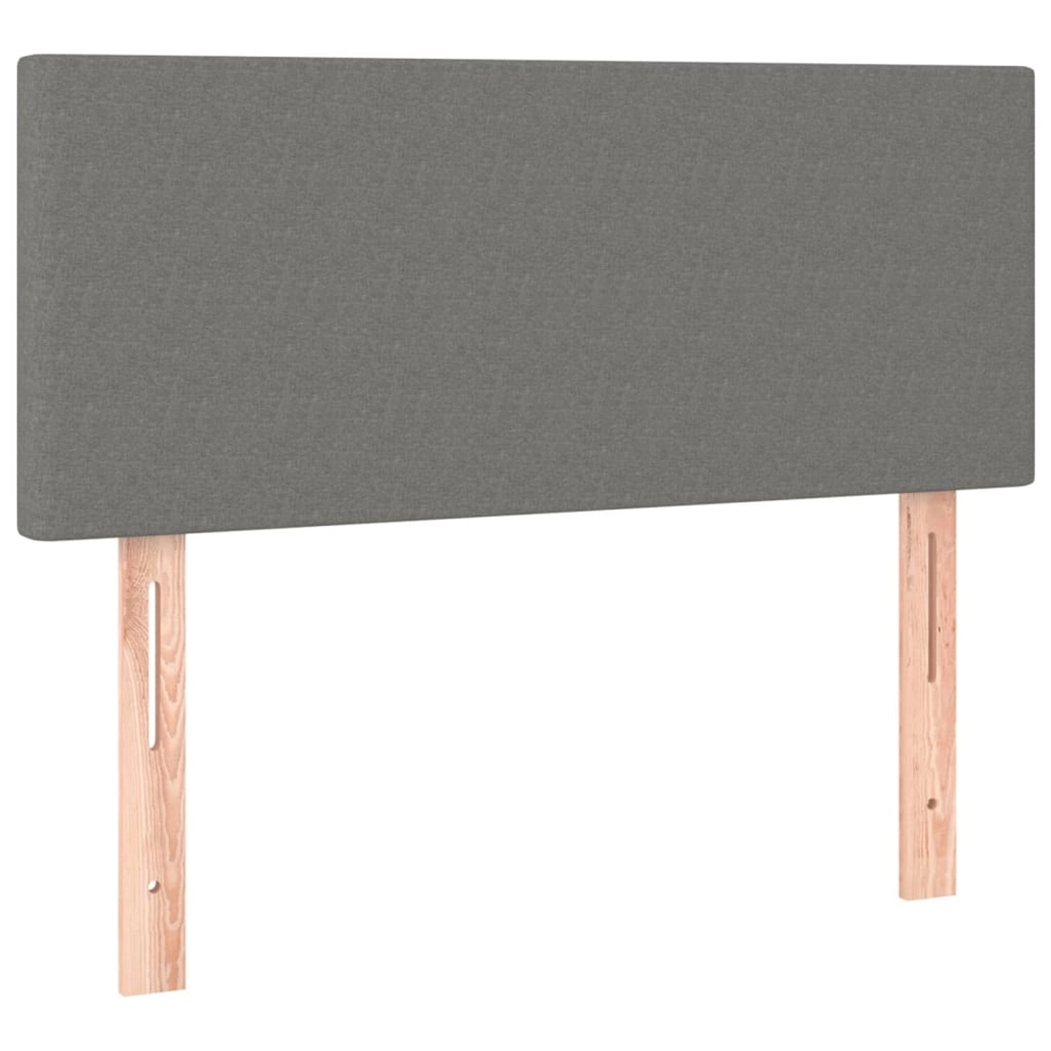 vidaXL LED Kopfteil Dunkelgrau 100x5x78/88 cm Stoff 3121323