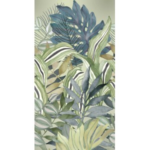 Erismann Fototapete Guayana, 150x280 cm, grüne Blätter im Tropical Look für exotisches Flair.