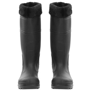 vidaXL Gummistiefel mit Herausnehmbarem Innenfutter Schwarz Größe 38 PVC 137596