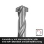 Steinbohrer aus dem Einhell Bit- und Bohrer-Set mit Hartmetallspitze, Nahaufnahme.