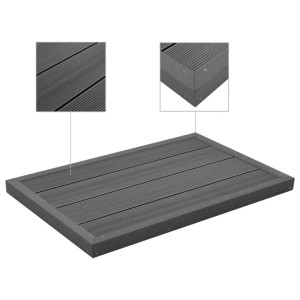 vidaXL Bodenelement für Solardusche Poolleiter WPC 45016