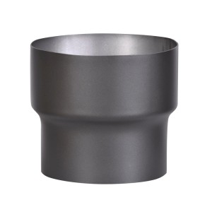 Firefix Rauchrohr-Erweiterung, 150 auf 180 mm, schwarz, für Kaminöfen & Feuerstellen.