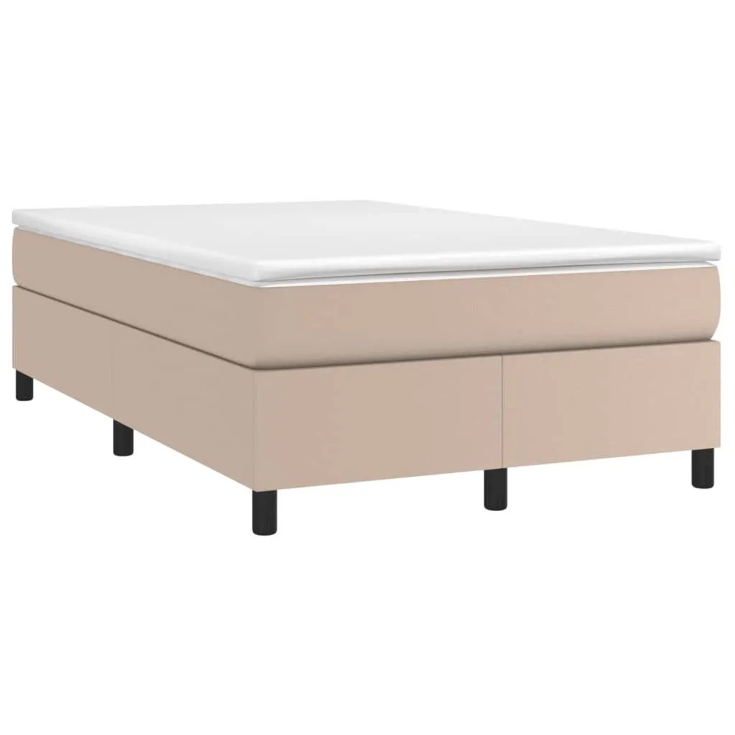 vidaXL Boxspringbett Matratze Cappuccino-Braun 120x190 cm Kunstleder 326970 günstig online kaufen