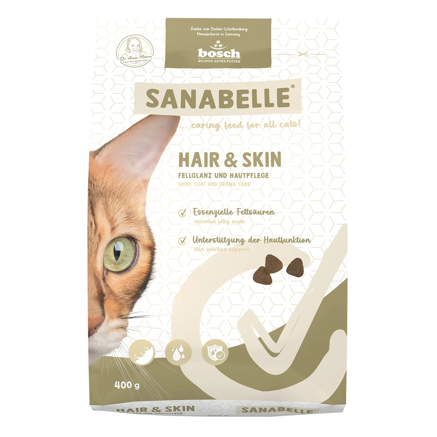 Sanabelle Katzen-Trockenfutter Hair & Skin 400 g