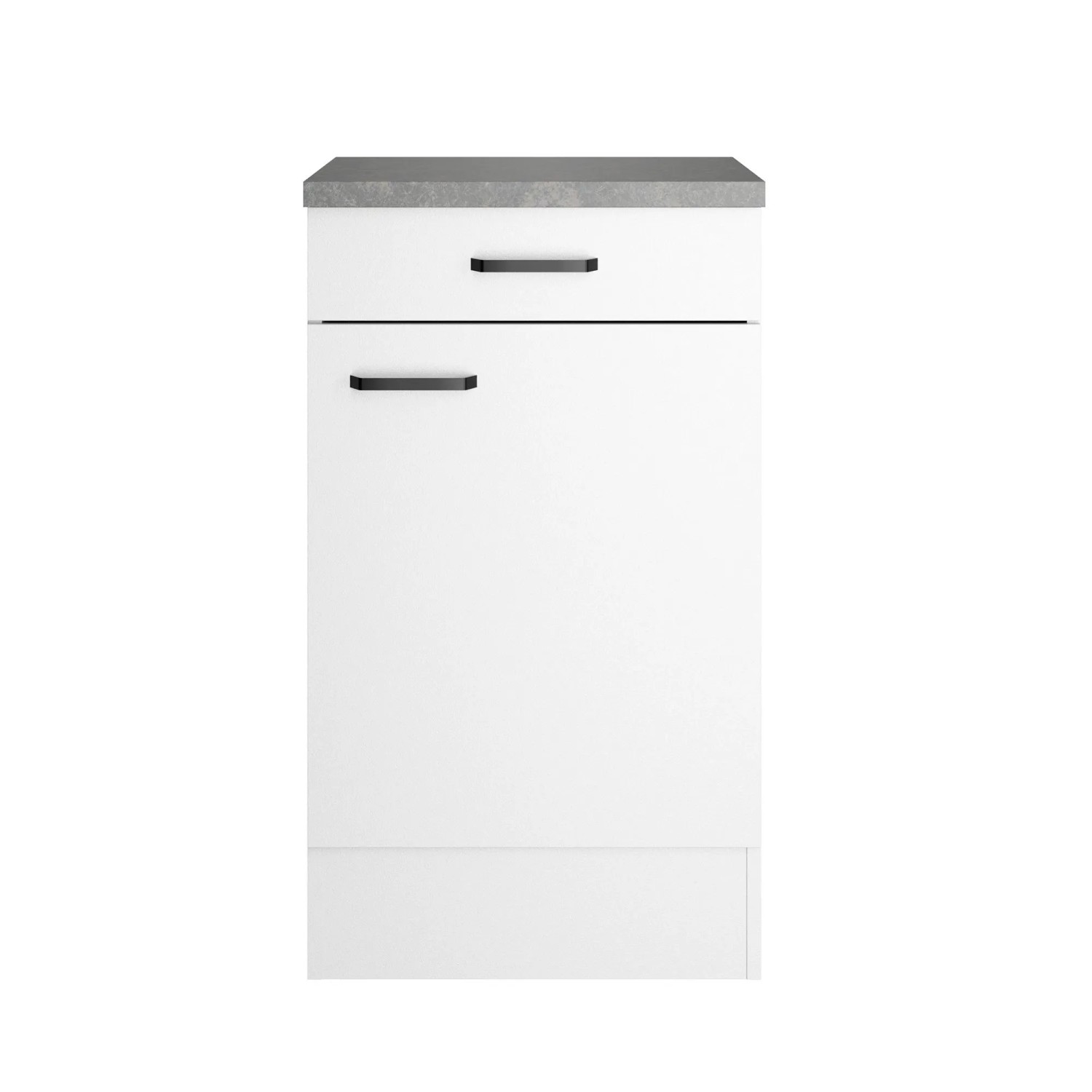 OPTIFIT Unterschrank Bonn214 50 x 88 x 50 cm Weiß 1 Schubkasten