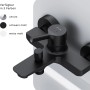 AM.PM Wannenarmatur X-Joy S, Aufputz, Schwarz. Wasserhahn für Bad und Dusche.