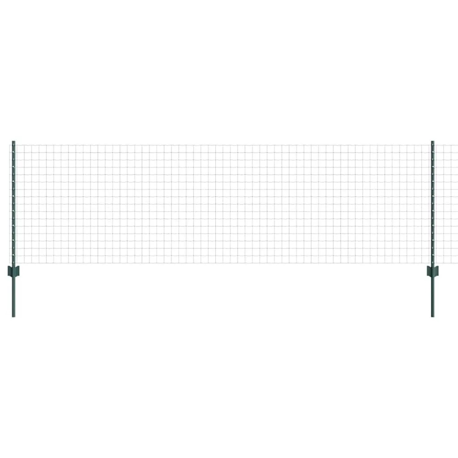 vidaXL Zaun mit Pfosten Grün 3336006
