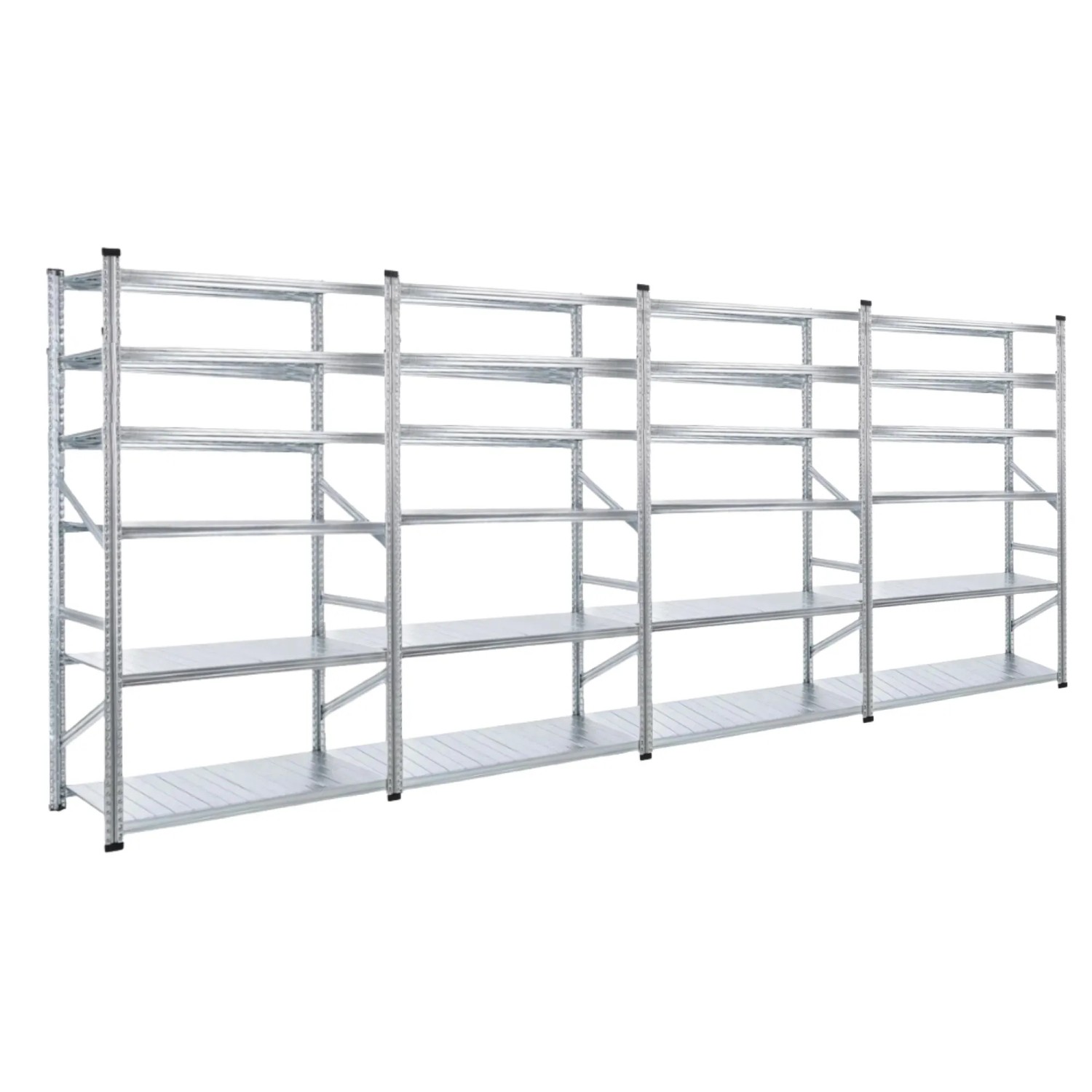 PROREGAL Fachbodenregal Proximo  Stecksystem 210 x 360 x 32 cm 6 Ebenen Beidseitig Verzinkt