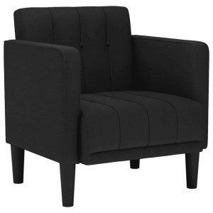 vidaXL Sessel mit Armlehnen Schwarz 53 cm Stoff 4100545