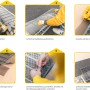 Anleitung: Schellenberg Lichtschachtabdeckung aus Fiberglas montieren. Insektenschutz für Lichtschächte.