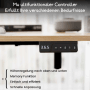 HOMAVO Elektrisch Höhenverstellbarer Schreibtisch 110x60cm mit Memory Funktion Anti Kollisions System Sitzerinnerung Naturholzfarbe_7