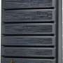 4rain Wandtank Extra Slim Stone Decor 400 l Graphite Grey mit Auslaufhahn.