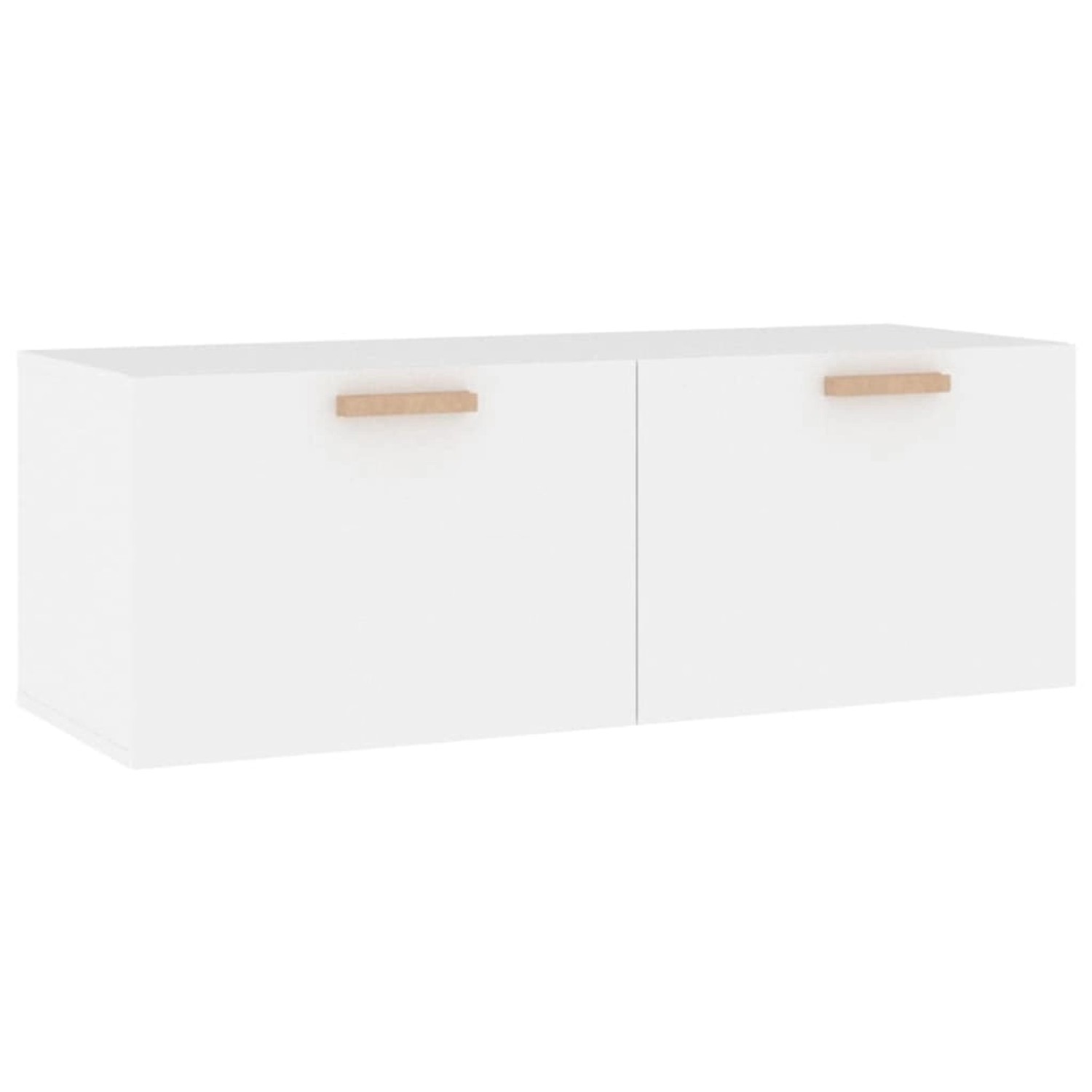 vidaXL Wandschrank Weiß 100x36,5x35 cm Holzwerkstoff Modell 1 günstig online kaufen