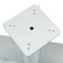 vidaXL Bodenhülse für Sonnenschirm Silbern 27,5x27,5x45 cm Stahl 4003368_5