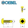 GOEBEL 500 Bohrschrauben Linsenkopf 4,8 x 25,0mm Stahl Verzinkt Innenvierkant Schrauben_4