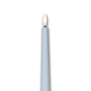 Blaue Star Trading LED Stabkerze mit warmweißer 3D Flamme und Timerfunktion. Ideal für Lampen & Leuchten.