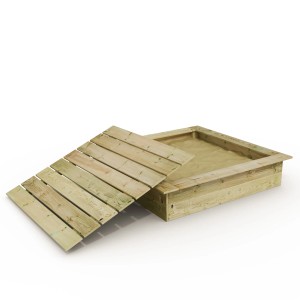 Wickey Sandkasten King Kong 145x145 cm mit Deckel aus Holz
