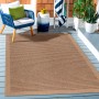 Ayyildiz Outdoor-Teppich Dhaka, schwarz, 80x250 cm, im Vintage-Design für Balkon und Terrasse.