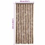 vidaXL Insektenschutz-Vorhang Beige und Hellbraun 90x220 cm Chenille 240571_7
