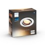 Verpackung des runden, weißen Philips Hue LED-Einbauspots Milliskin White Ambiance.
