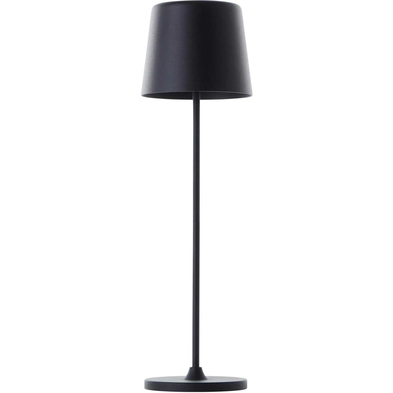Schwarze, matte LED-Tischleuchte Kaami, 37 cm, für den Außenbereich.