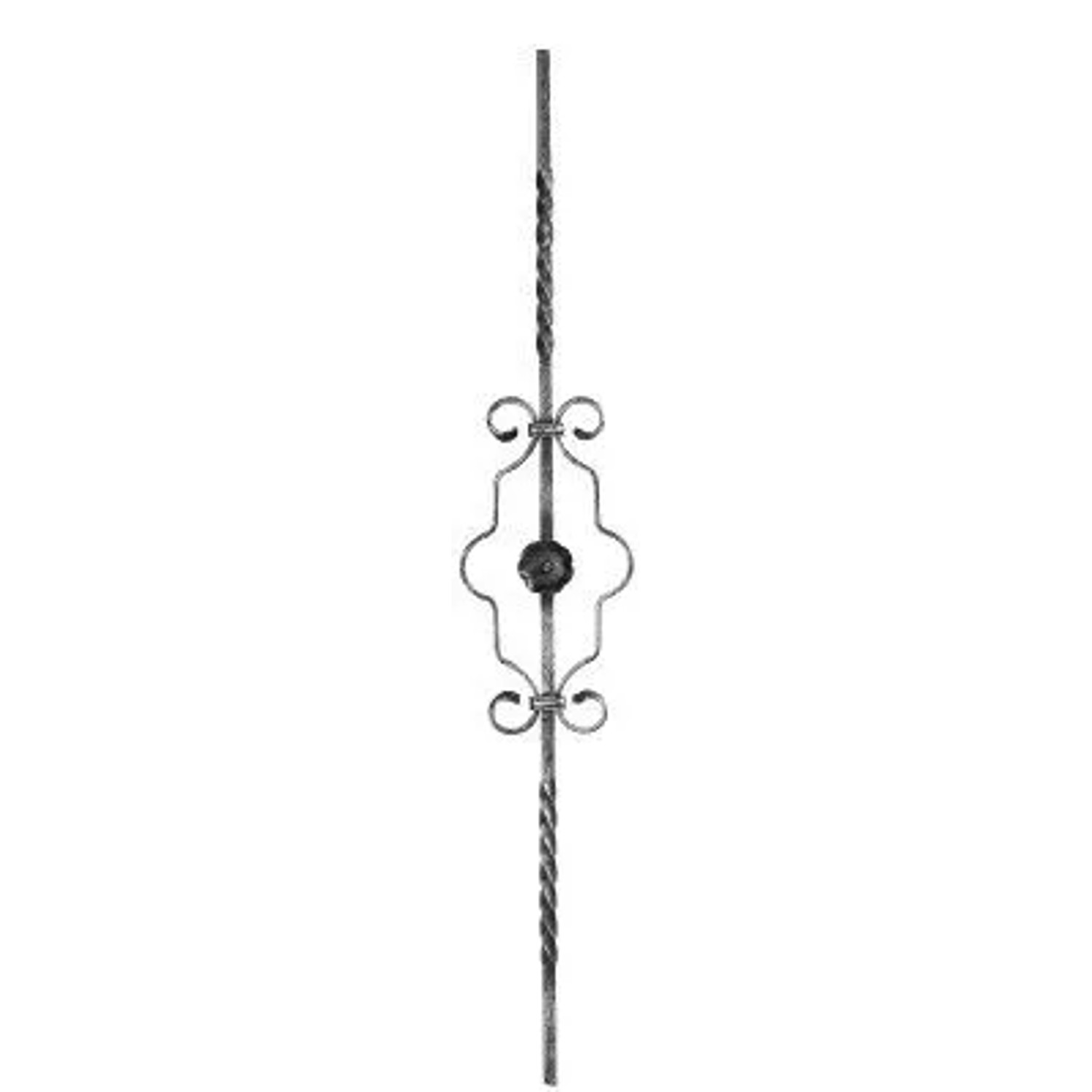 FeNau Zierstab Länge 900 mm Material 12x12 mm Glatt Stahl Roh S235JR