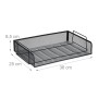 Relaxdays Dokumentenablage Stahl Schwarz Stapelbar 8,5 cm x 36 cm x 25 cm 400 g_4