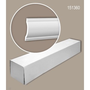 PROFHOME Wand- und Friesleisten Set, 12 Zierleisten, 24 m, Weiß. Zubehör für Paneele.