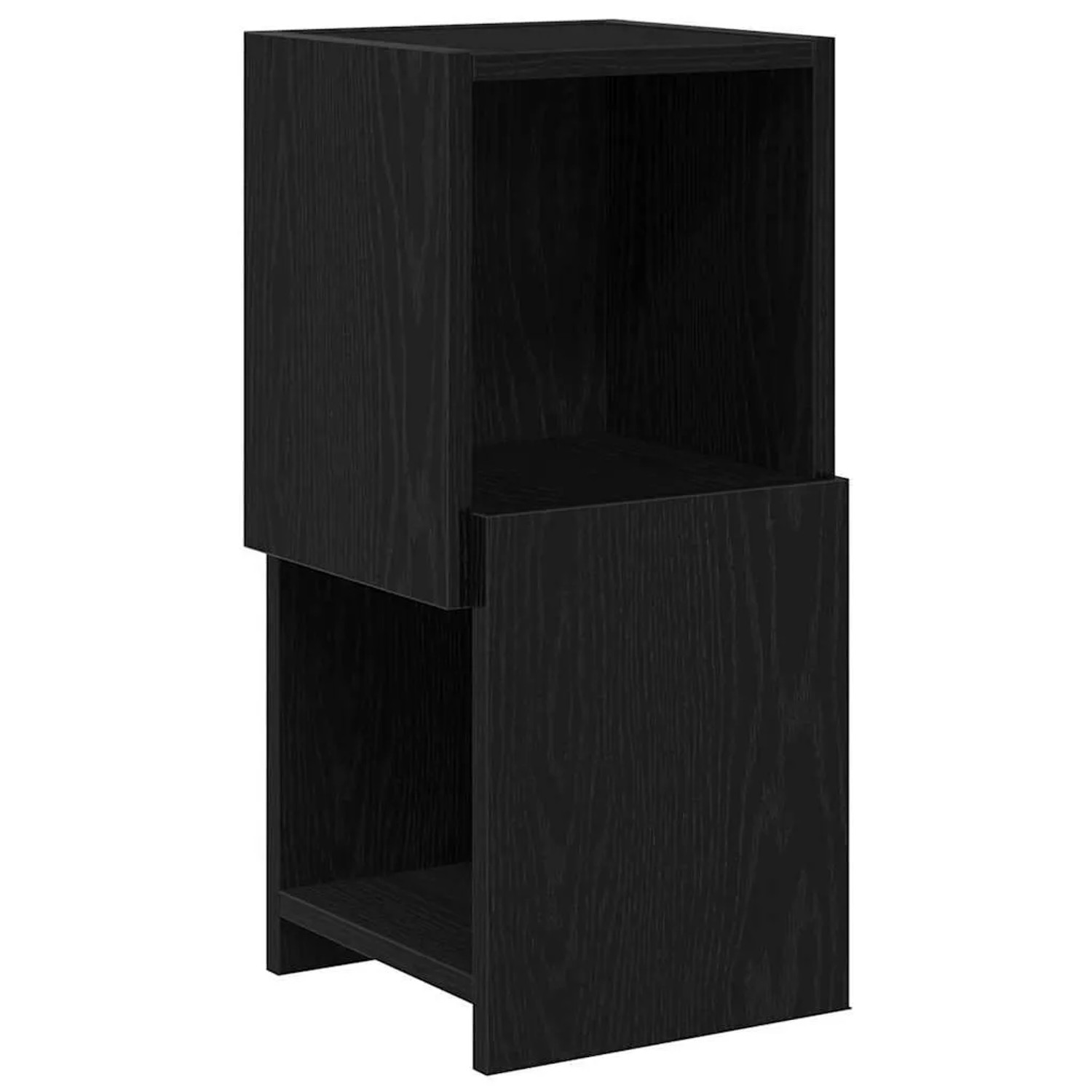 vidaXL Eckschrank Schwarz Eichen-Optik 25,5x25x55cm Holzwerkstoff 889822 günstig online kaufen