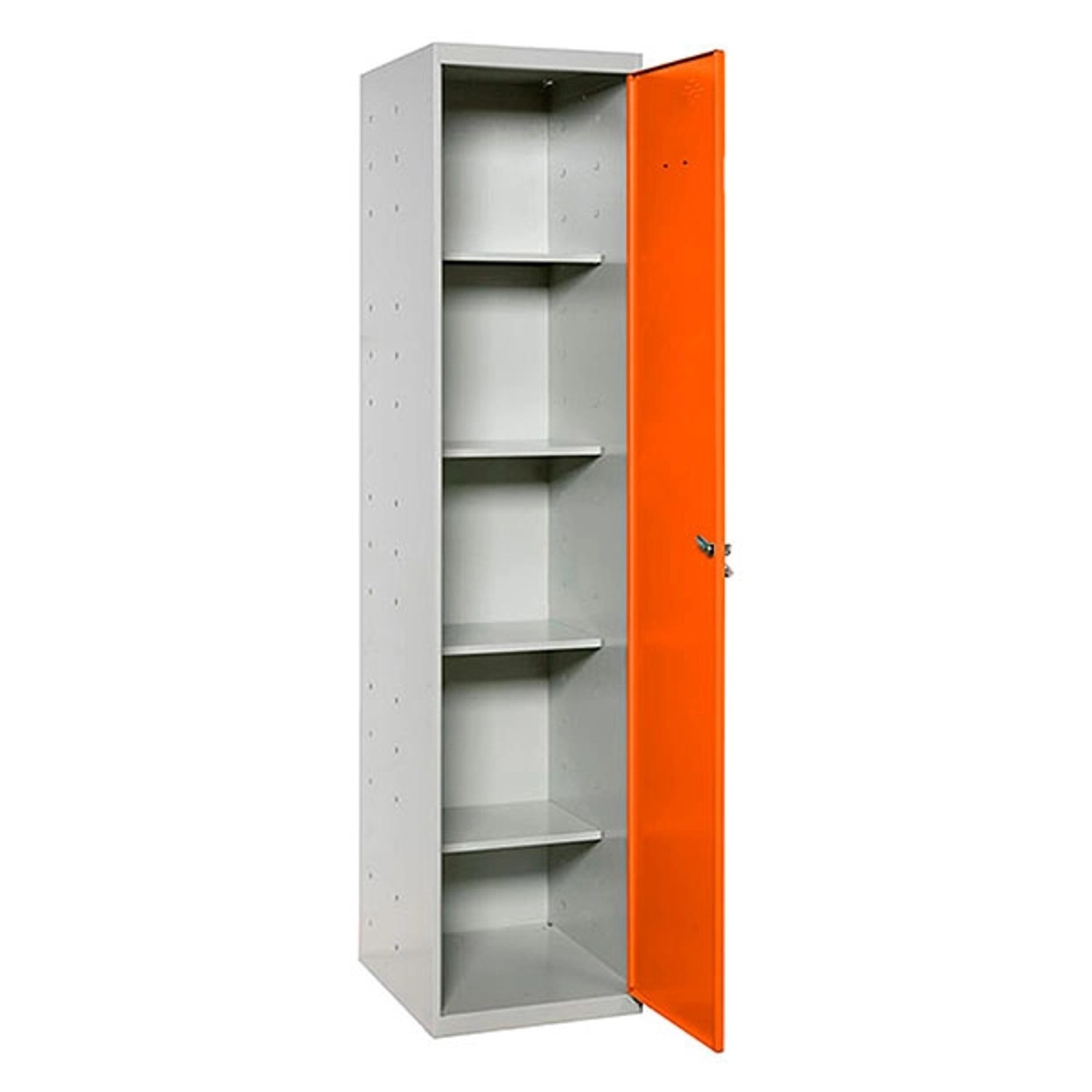 PROREGAL Putzmittelschrank AMEGO HxBxT 180 x 40 x 40 cm 4x Fachboden Orange günstig online kaufen