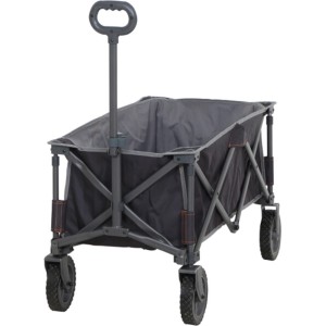 Siena Garden Bollerwagen Comfort, anthrazitgrau, mit Klappmechanismus für Camping & Freizeit.
