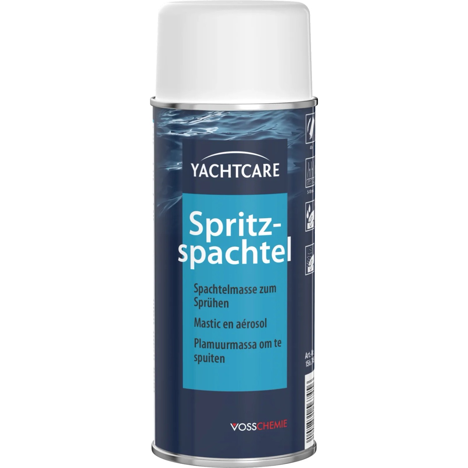 YachtCare Spritzspachtel Spray, grau, 400ml Dose für Ausbesserungen im Überwasserbereich.