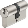 Profilzylinder 20/30 mm, Edelstahl gebürstet, für Glastüren & Schiebetüren, inkl. Schlüssel.