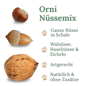 Orni Nüsse Mix für Eichhörnchen