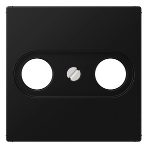 Jung Abdeckung für Antennendose, 1-fach, graphitschwarz matt.