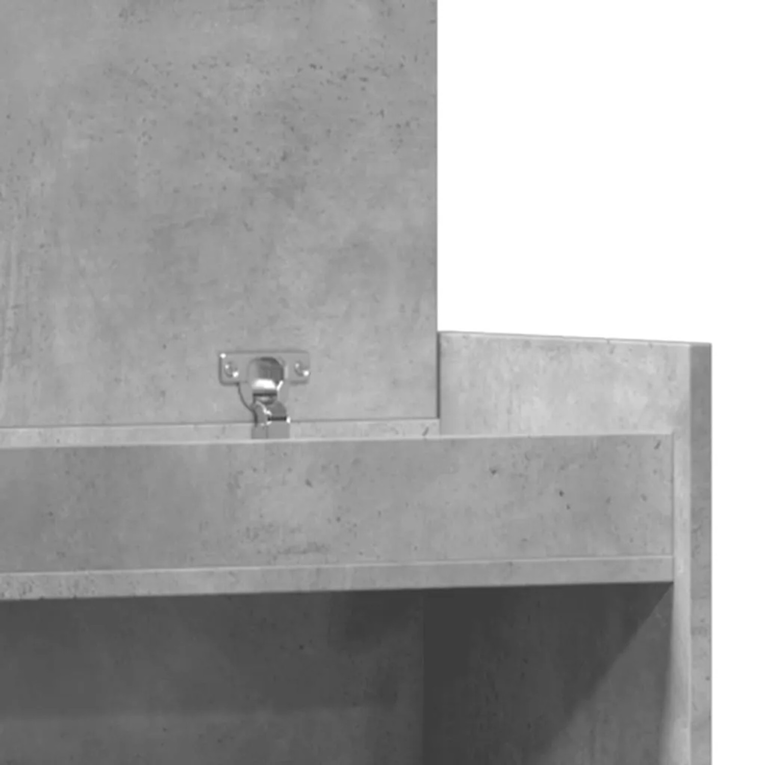 vidaXL Schuhschrank Betongrau 100,5x28x100 cm Holzwerkstoff 840425_9