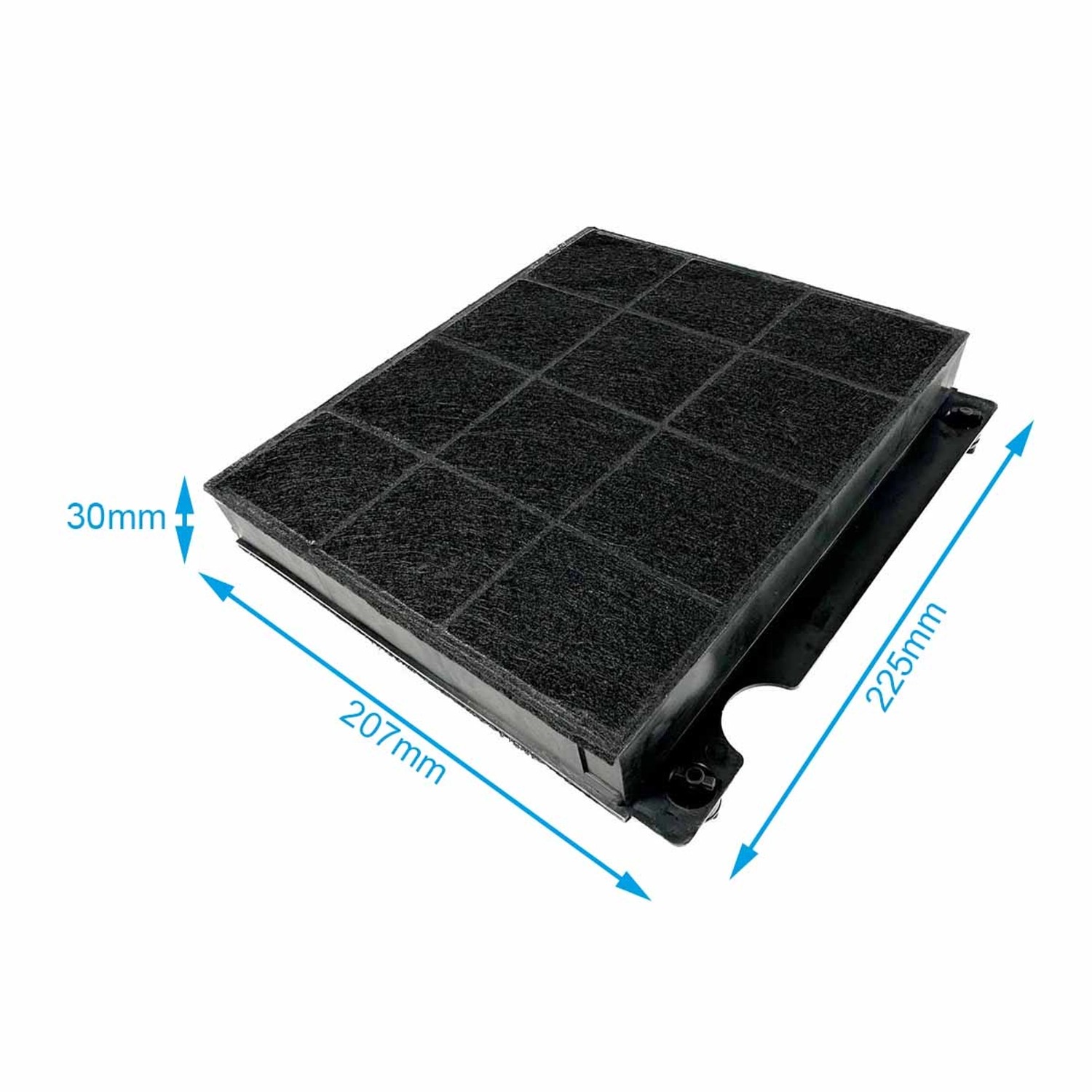 AIR2GO Aktivkohlefilter für Zanussi Dunstabzugshaube, Filter für saubere Luft in der Küche.