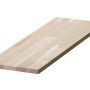 Fein geschliffene Leimholzplatte aus Eiche, 120x30x1,8 cm, ideal für Regalböden und Möbelbau.