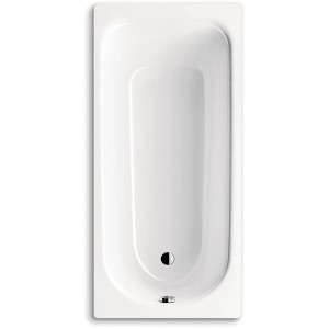 Weiße Kaldewei Rechteck-Badewanne Saniform Plus, 160x70 cm, Aufsicht.