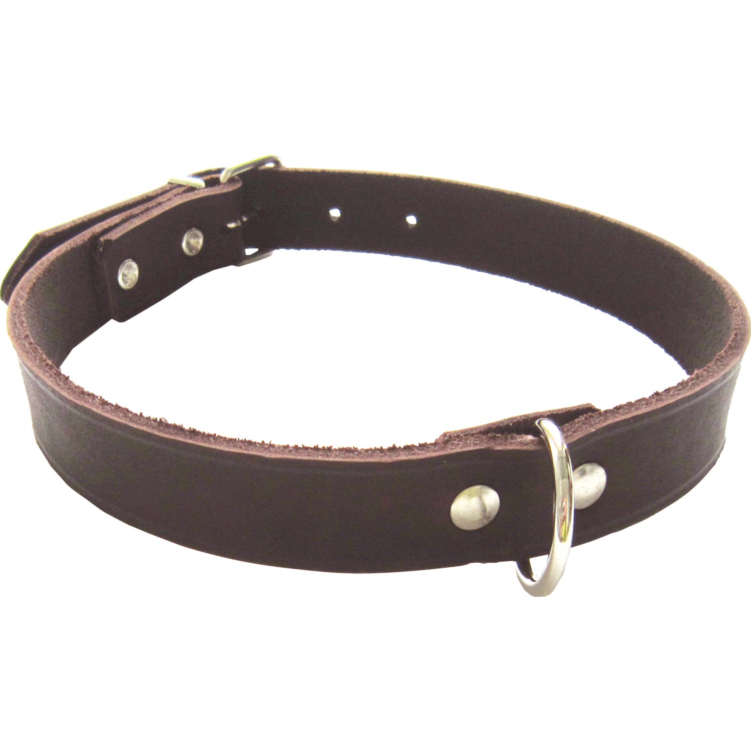 Heim Hundehalsband Softleder Breite 12 mm Länge 32 cm Braun