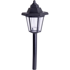 3er Set schwarze Näve LED Solar Erdspieß/Wandleuchte für den Garten oder die Terrasse.