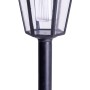 3er Set schwarze Näve LED Solar Erdspieß/Wandleuchte für den Garten oder die Terrasse.
